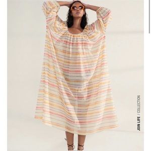 ZARA tie dye striped tunic